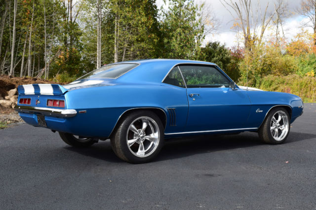 1969 chevrolet camaro z28 hardtop 2-door 383 stroker automatic 425+ hp blue look