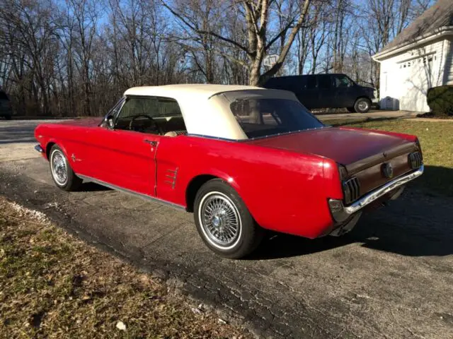 1966 mustang 289 v8 factory red pony interior rust free body & floors don't miss