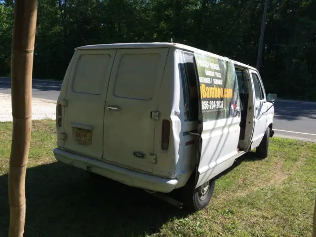 1990 ford econoline e-150 work /cargo van good sticker works well bo