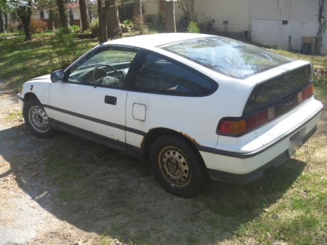 rare 1991 honda crx hf 5-speed manual, white, 1-owner, no modifications