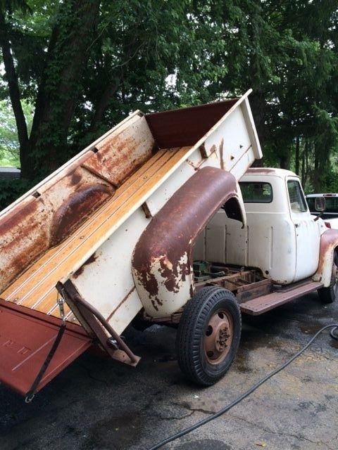 1953 ford f350 9' express bed dumps flathead motor