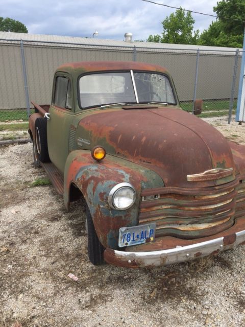 project 1951 chevy 3 window 3100 pickup