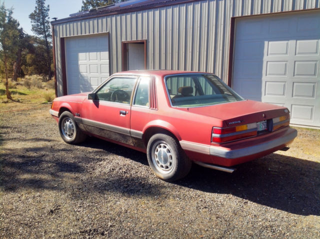 1985 ford mustang lx 5.0 2-door sedan (coupe)