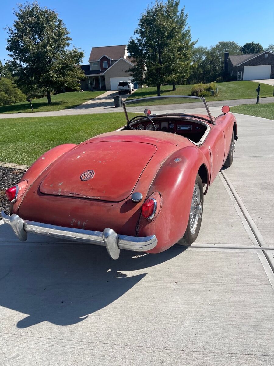 1957 mg mga convertible red rwd manual roadster