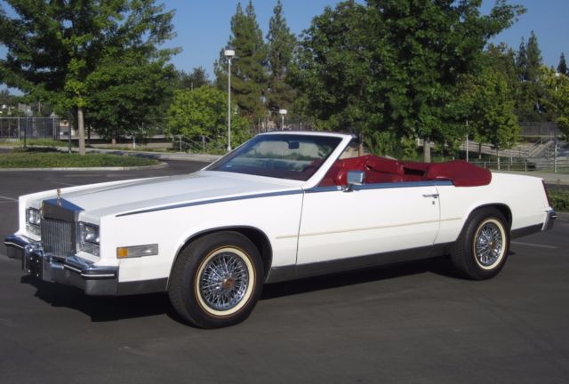 1984 cadillac eldorado biarritz convertible 73k miles. nice california car