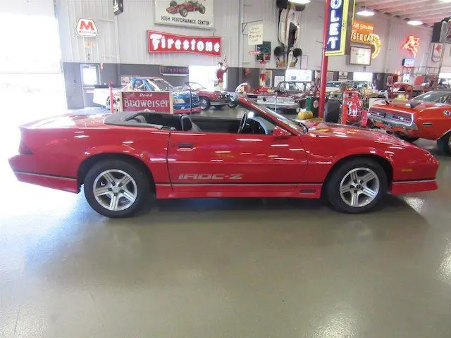 iroc z28 convertible with just 29k actual miles!!! an excellent original car!!!