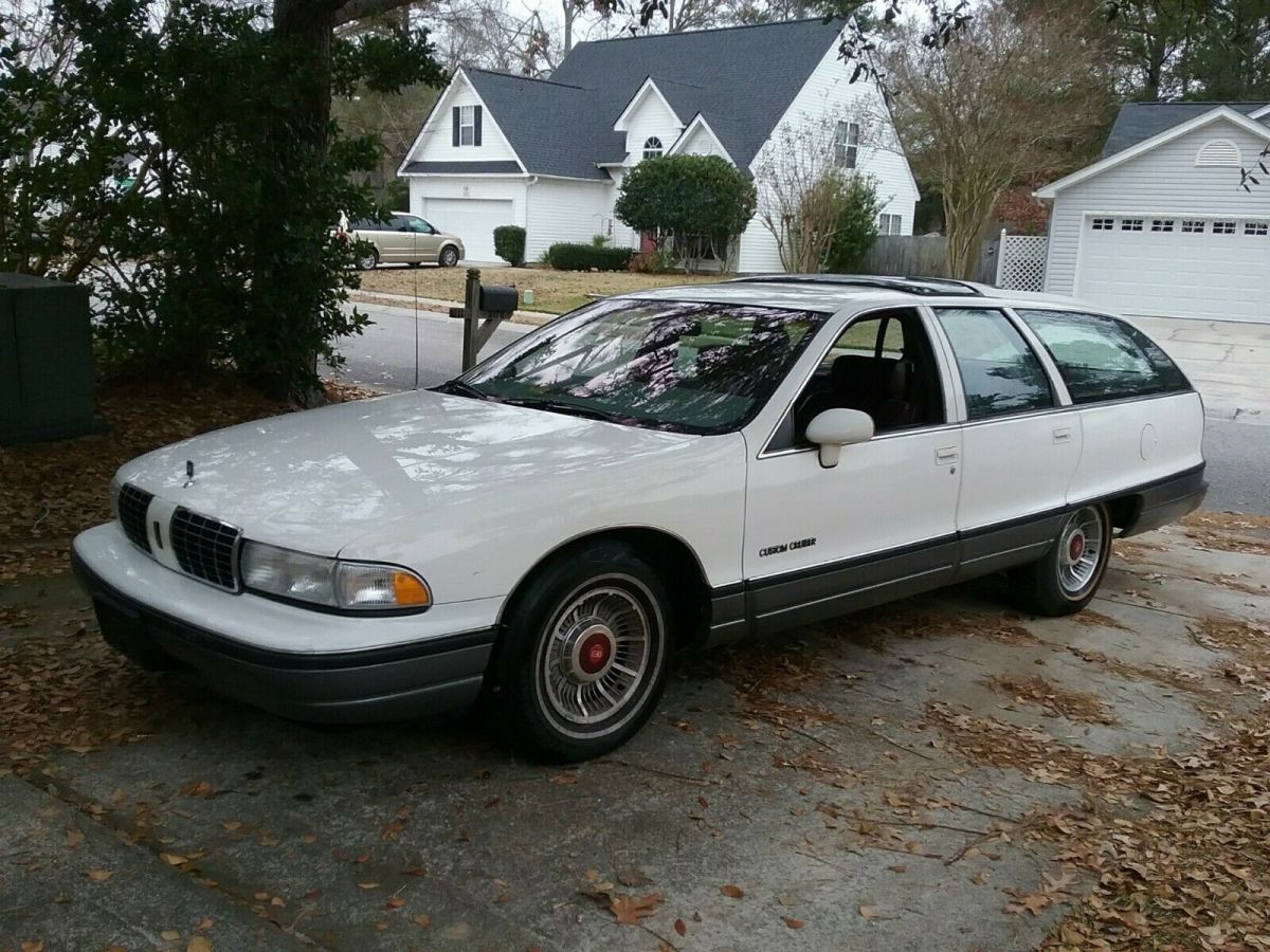 1992 olds custom cruiser station wagon 2 own 91k mi 5.0l 3 seat leather vgc