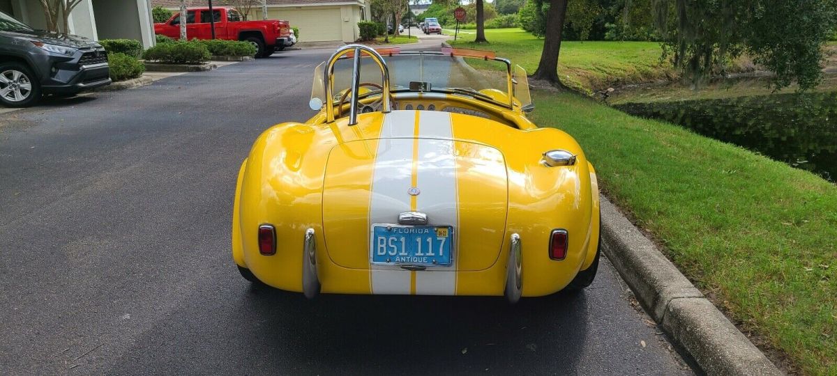 1967 ford shelby cobra sportscar yellow rwd manual convertible