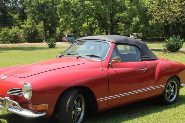 1971 vw karman ghia cabriolet convertible with euro bumpers. nice. make offer !