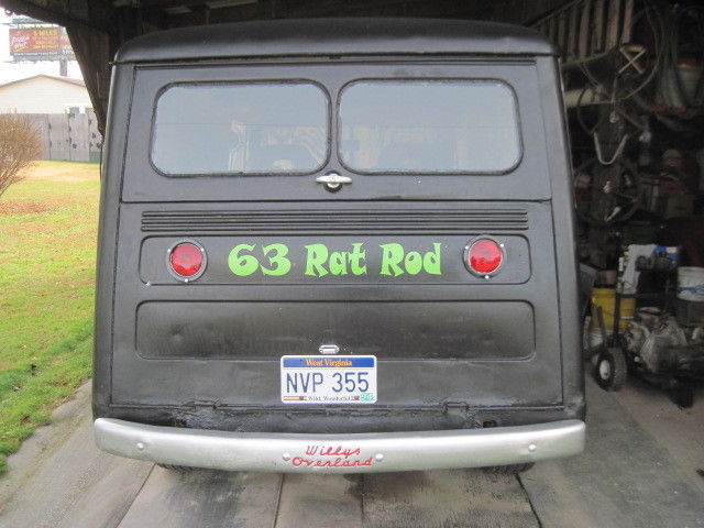 1950 jeep willys overland wagon/panel rat rod on s10 frame and running gears