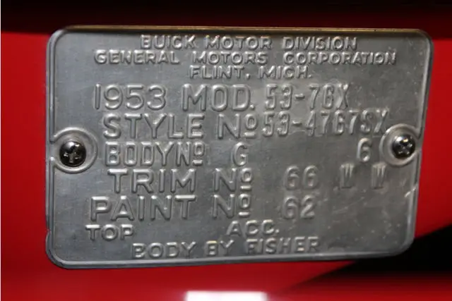 1953 buick skylark matador red #6 of 1690