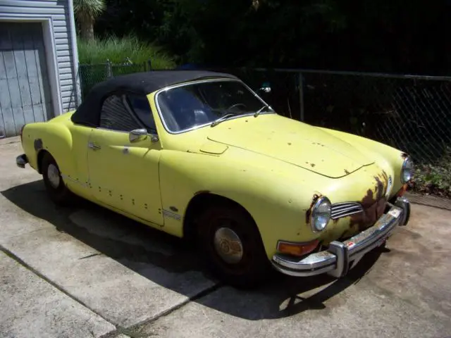 1972 volkswagon karmann ghia convertible