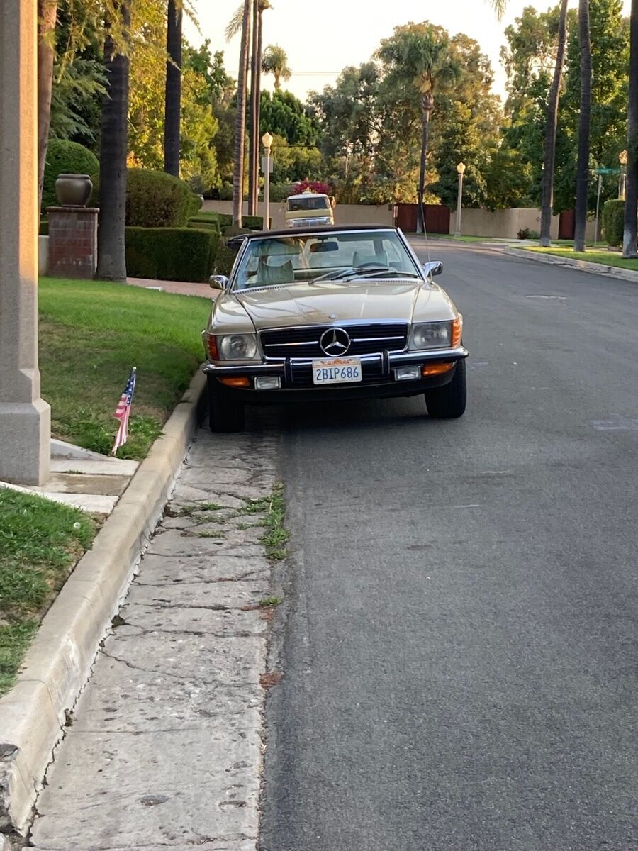 1972 mercedes-benz 350 sl brown