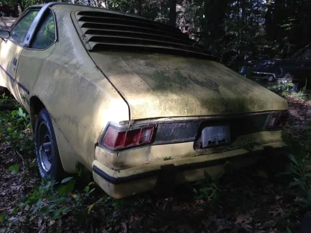 1977 amc amx hornet yellow 77