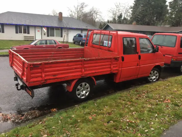 1992 vw t4 doka double cab truck diesel 5 speed shabby chic ! dropside pickup