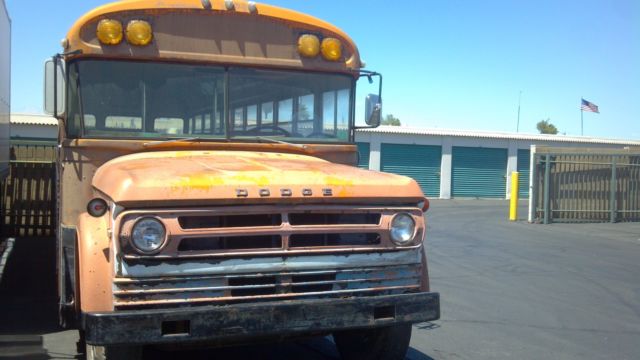 1972 dodge 600 school bus big block 383 engine sweptline rare arizona bus