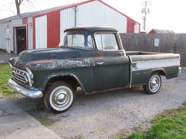real 1957 chevy cameo v8 truck cab-to-bed ie 1970 nomad 1949 rat rod ss chevelle