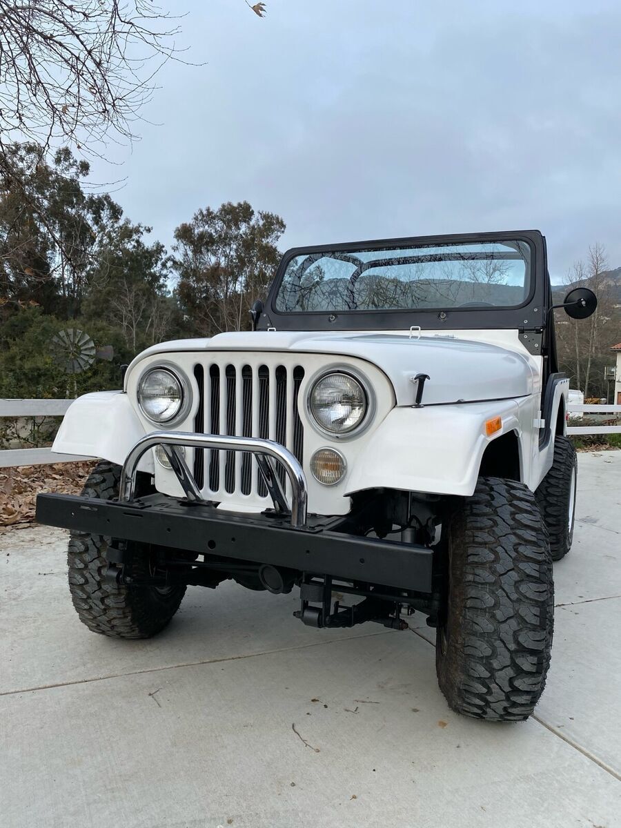 1969 jeep cj-5 white 4wd manual
