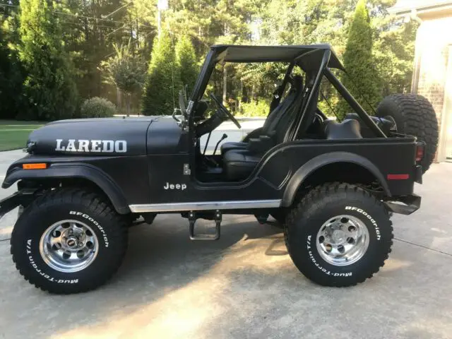 1980 jeep cj5 black jeep 360 cid v8 4-speed manual