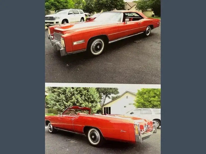 1976 cadillac eldorado automatic fwd v-8 power convertible top 22000 miles