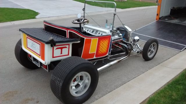 1923 ford t bucket hot rod 1970's original build 400 chevy 4-speed vintage build