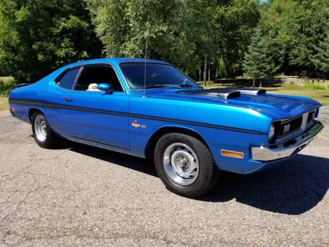 1971 dodger demon, built 340,beautiful rust free tennessee car, b5 blue, hot rod