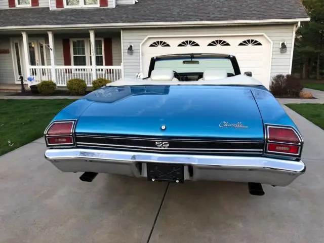 1969 chevy chevelle ss convertible * 396 / 4 speed / posi! rotisserie restored!