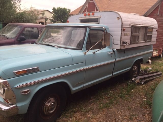 1969 ford f250 camper special with a 1969 alaskan camper