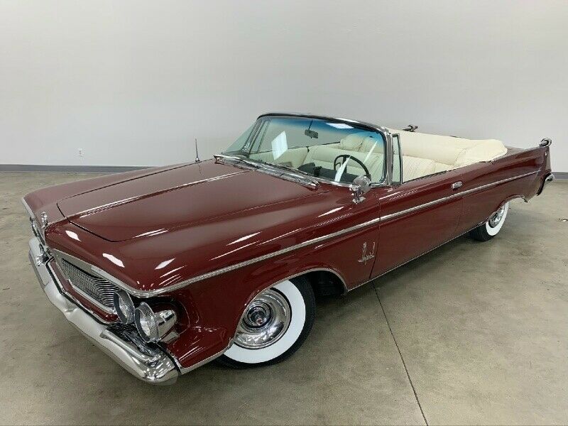1962 chrysler imperial crown 55304 miles burgundy convertible automatic