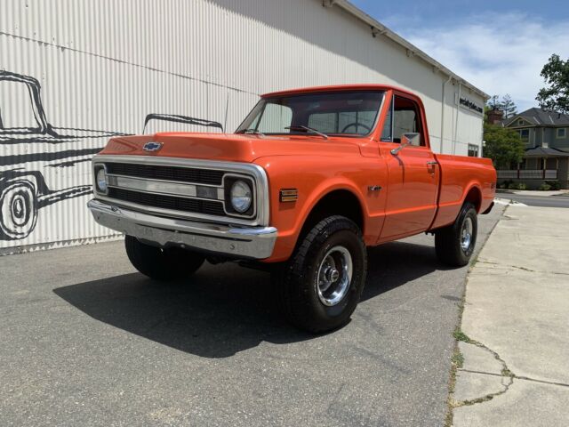 1970 chevrolet ck/10 32889 miles orange truck