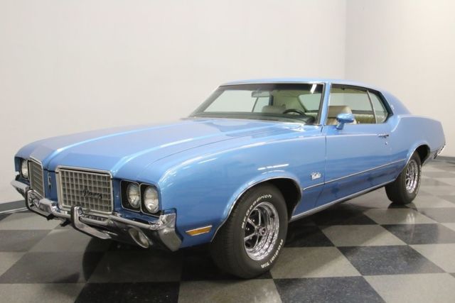 1972 oldsmobile cutlass supreme 47331 miles viking blue coupe 455 v8 3 speed aut