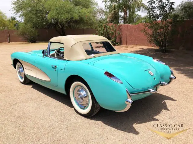 1957 fuel injected corvette roadster - #'s matching - absolutely stunning car!