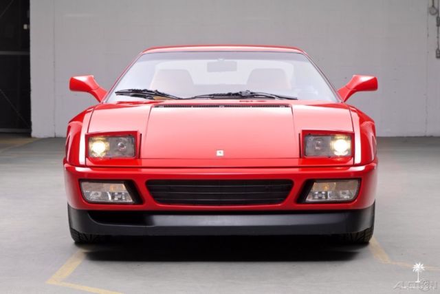 1991 ferrari 348 tb rosso corsa 23,856 miles service records original paint