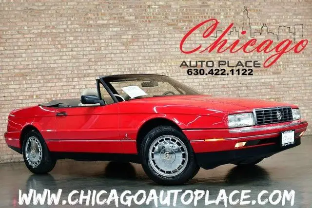 1992 cadillac allante' coupe convertible - 4.5l 8-cyl engine black soft t 77800