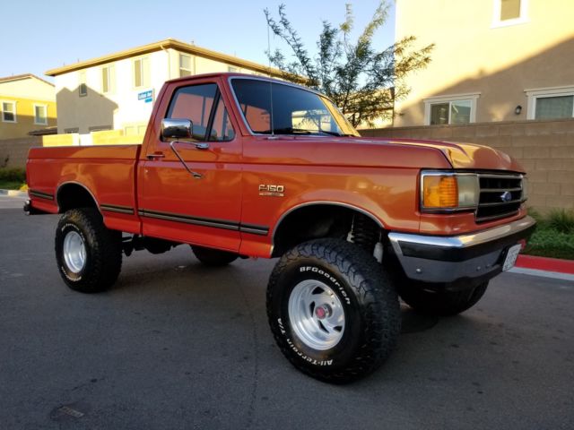 1990 ford f-150 xlt lariat 4x4 short bed 4 inch lift 4wd f150 california truck