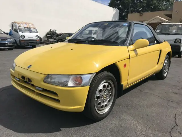 1991 honda beat convertible soft top 656cc 63h/p 5mt rwd 69000 mi