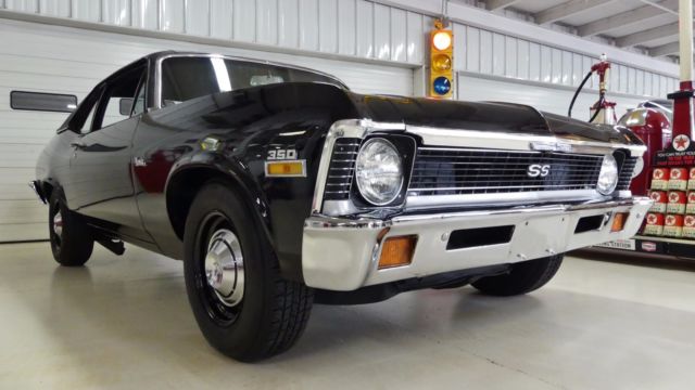1971 chevrolet nova 96464 miles black 2 door hardtop 355 manual 4-speed
