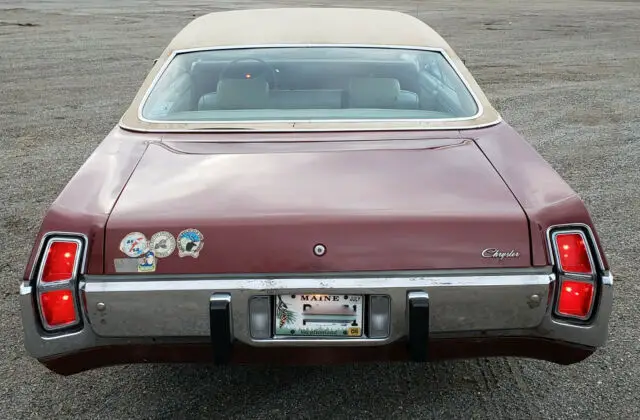 1973 chrysler newport hardtop sedan, 400, 1 family owned since new maine