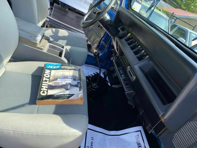 1993 jeep wrangler suv blue 4wd manual s