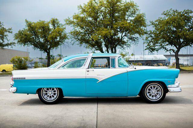 1956 ford fairlane crown victoria custom restomod 1111 miles aquatone blue coupe