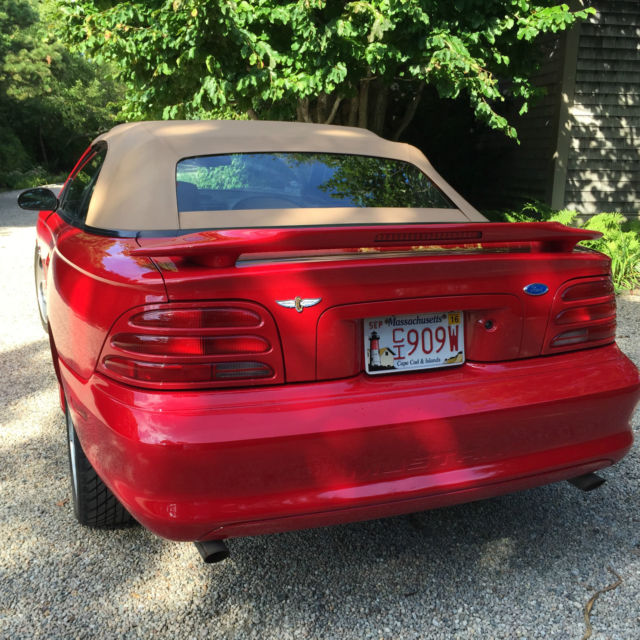 1994 ford mustang svt cobra convertible 2-door 5.0l indy pace car 303/1000
