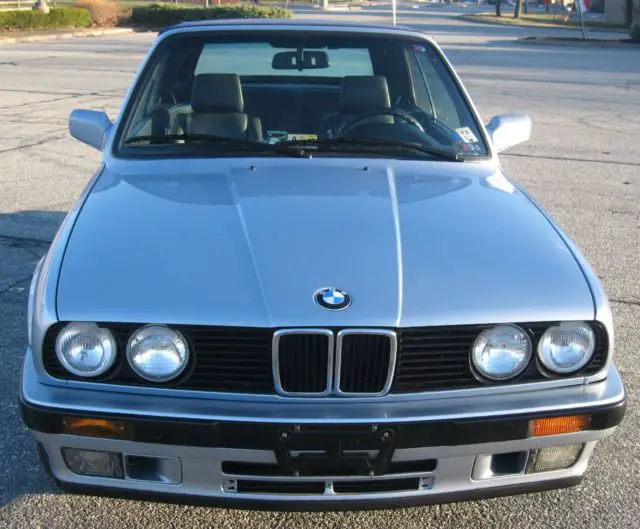 1991 bmw 325i convertible clear blue 129,500 miles clean