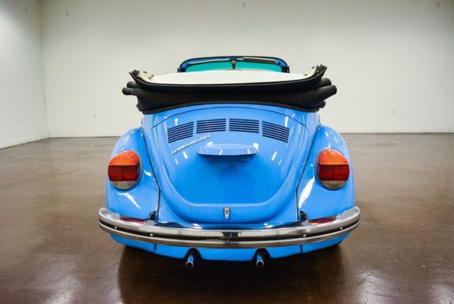 1973 volkswagen beetle 23983 miles baby blue convertible 1600cc 4-cylinder 4 sp