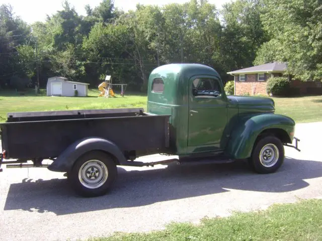 1941 international, pickup, ratrod, classic truck, green, 455, longbed, 42 dodge