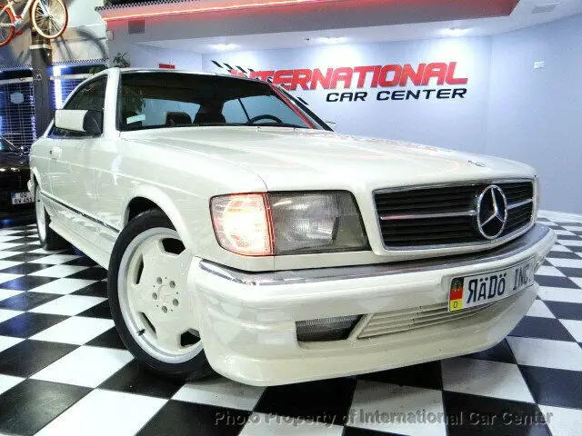 mercedes benz 380sec coupe amg body pkg & 18" monoblock wheels only 79k miles! l