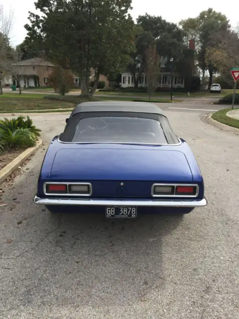 1968 chevrolet camero convertable restored