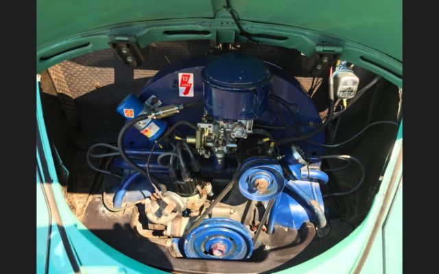 1956 oval window type 1 vw beetle bug restored