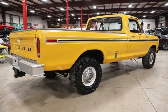 1978 ford f250 33636 miles chrome yellow pickup truck 400 v8 automatic