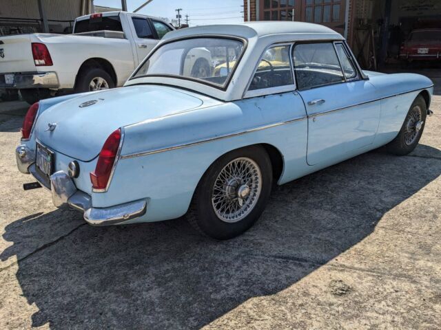1967 mg b convertible blue rwd manual