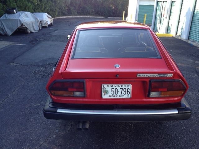 alfa romeo gtv6 1981 red, rust free! mint, low miles (67k)